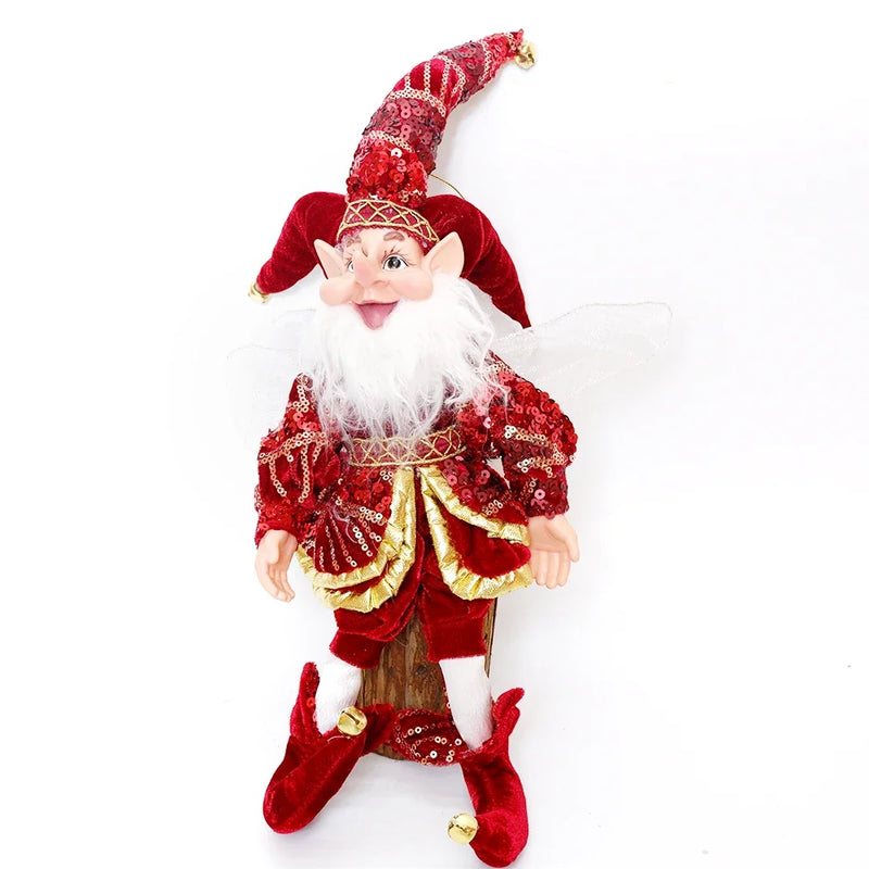 Decoração de Natal 2024 50cm Boneca Elfo